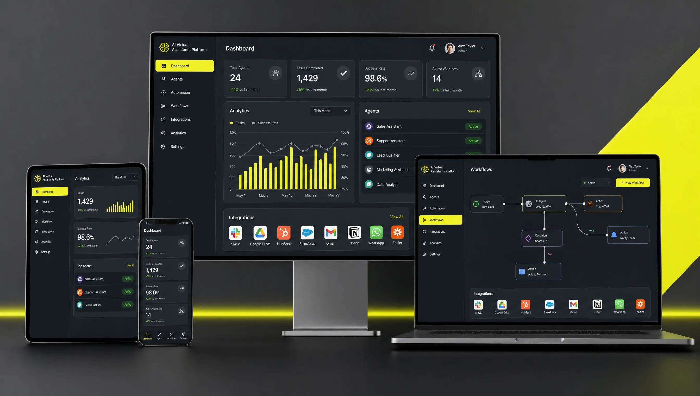 Neu Platform AI Virtual Assistants Platform · Projekt | GoldenWing